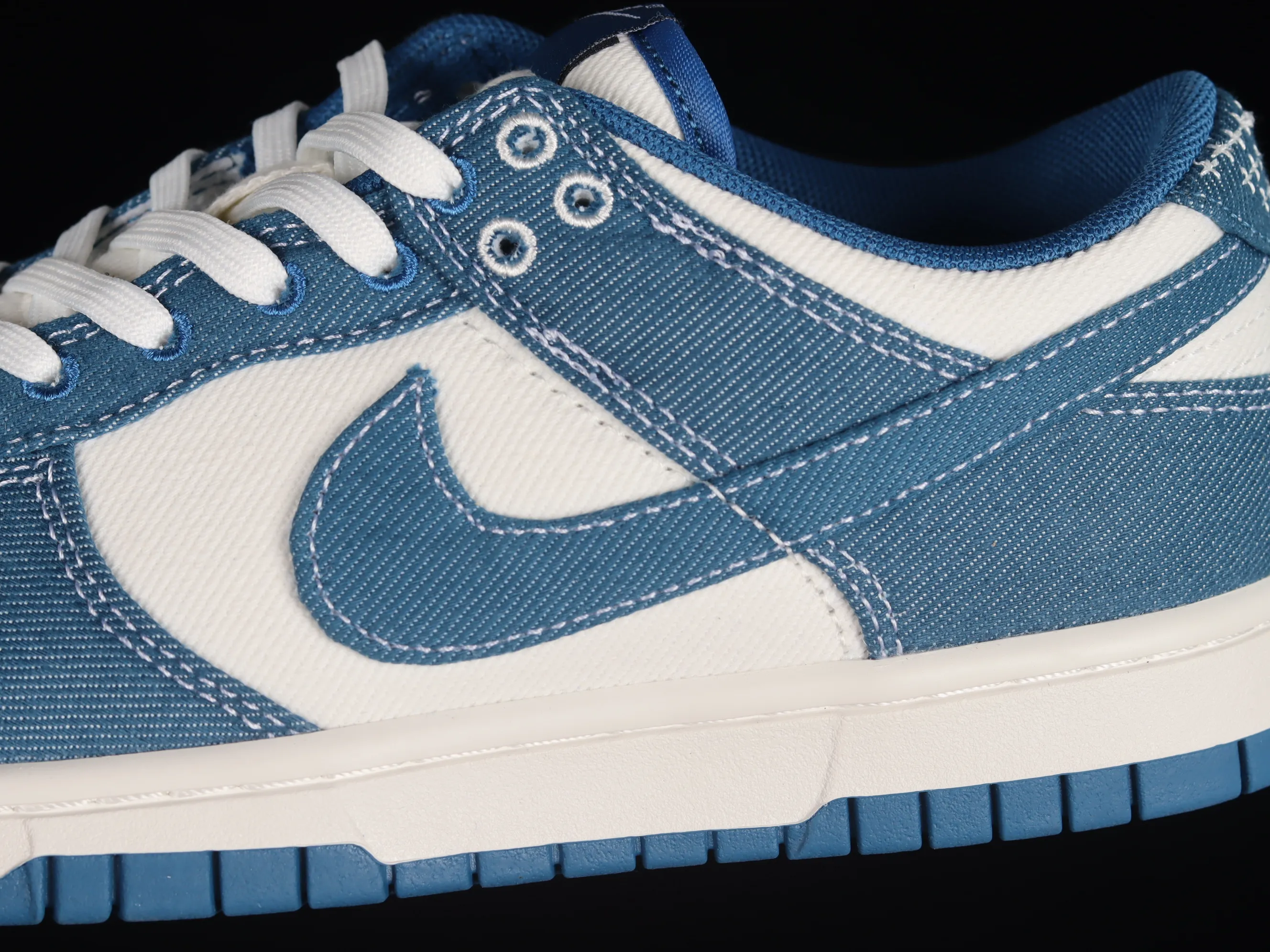 All Categories Nk SB Dunk Series Nk SB Dunk Low Low-top sneakers Cost-effective version Nk Dunk Low "Industrial Blue" Sashiko embroidery theme SB low-top sports and leisure sneakers DV0834-101